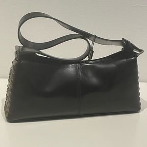 Italian Black Leather Purse